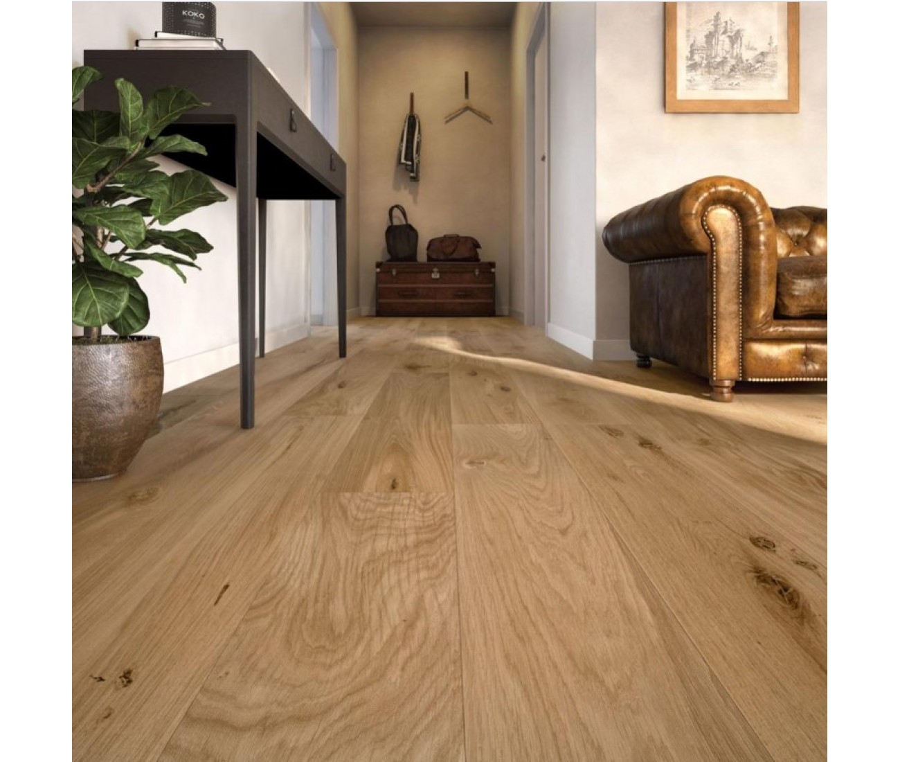 Pasta Classic Oak Engineered Wood Flooring 18mm X 125mm Brushed Oiled