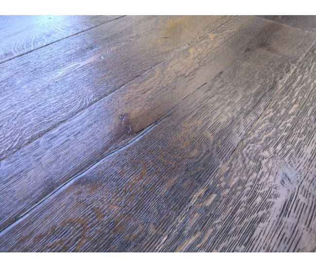 Distressed Black Engineered Oak Wood Flooring 15mm x 220mm Premium Hard Wax Oiled