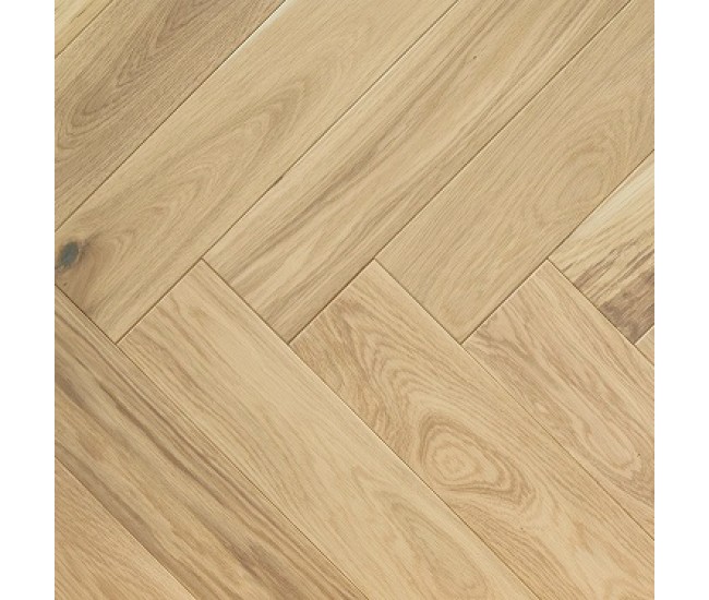 Biscuit Classic Oak Herringbone Engineered Wood Flooring 14mm x 150mm Invisible Finish