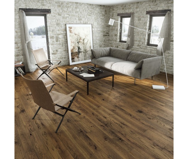 Tree Ring Oak Classic Engineered Wood Flooring 14mm x 130mm Matt Lacquered