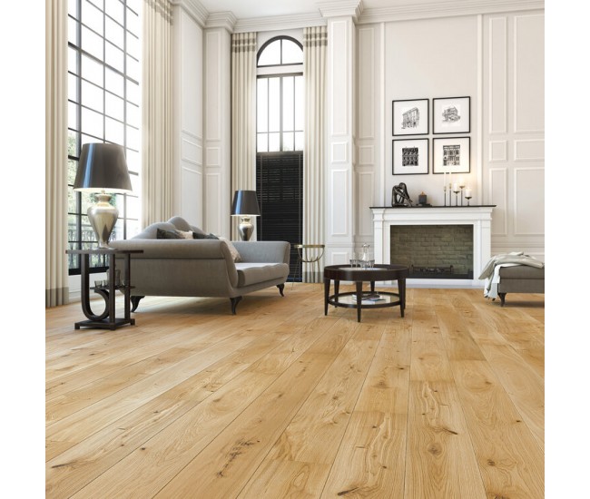 Splendour Oak Classic Engineered Wood Flooring 14mm x 207mm Brushed Matt Lacquered