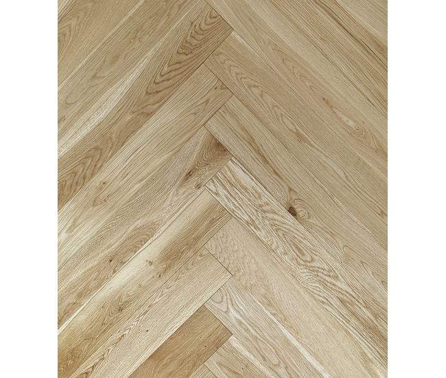 Natrual Wild Rustic Grade Oak Herringbone Engineered Wood Flooring 15mm x 90mm Brushed UV Oiled