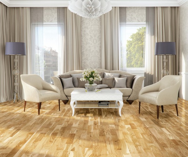 Sunny Oak  Classic Engineered Wood Flooring 14mm x 207mm  Lacquered 3 Strip