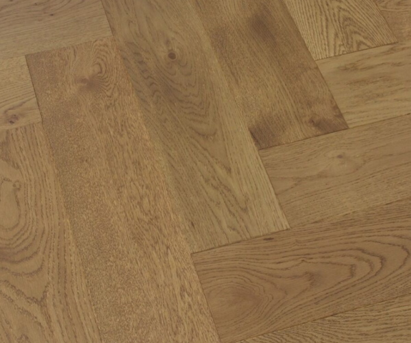 Natural Smoked Oiled Classic Oak Herringbone Engineered Wood Flooring 14mm x 90mm Smkoed Oiled