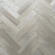 Light Oak Herringbone Engineered Wood Flooring 14mm x 90mm Invisible Lacquered