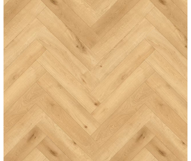 Natural Oak Herringbone Laminate Flooring 12mm x 101mm