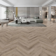 Pebble Grey Oak Herringbone Laminate Flooring 12mm x 101mm