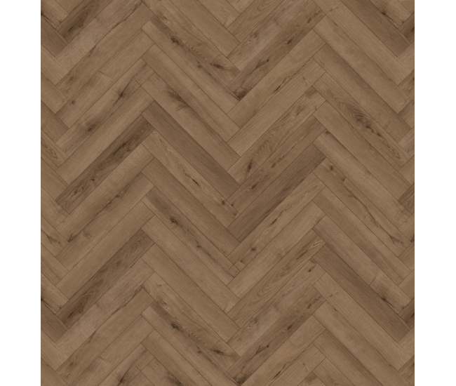 Smoked Oak Herringbone Laminate Flooring 12mm x 101mm