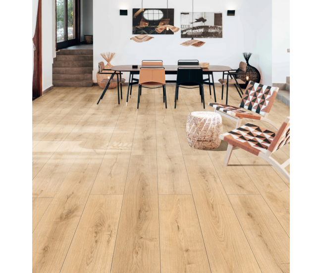 Invisible Oak Plank Laminate Flooring 12mm x 198mm