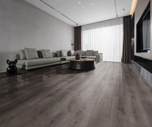 Midnight Grey Oak Plank Laminate Flooring 12mm x 198mm