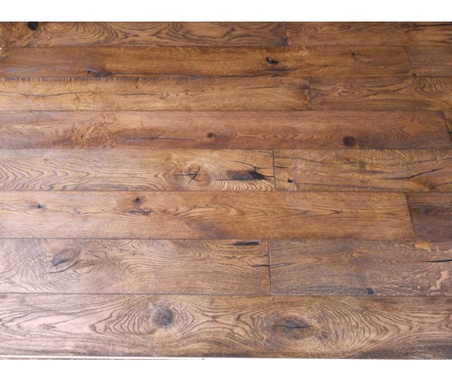 Antique Brown Oak Engineered Wood Flooring 14mm x 190mm Premium Hard Wax Oiled