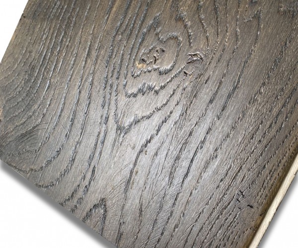 Distressed Black Engineered Oak Wood Flooring 15mm x 220mm Premium Hard Wax Oiled